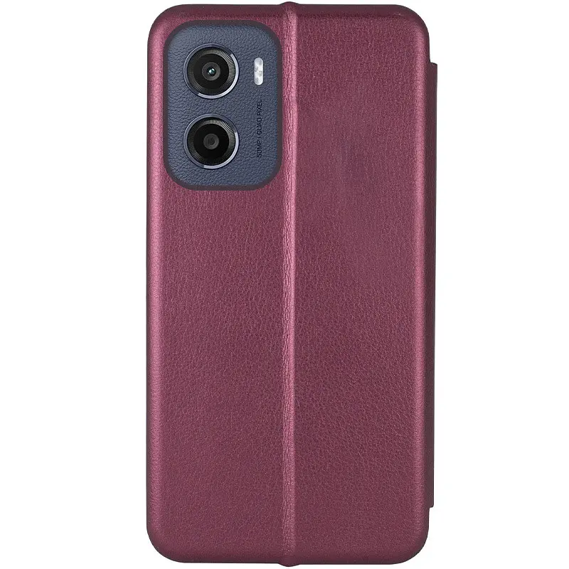 Шкіряний чохол-книжка Classy для Motorola Moto G05 / E15 Бордовий - фото 2