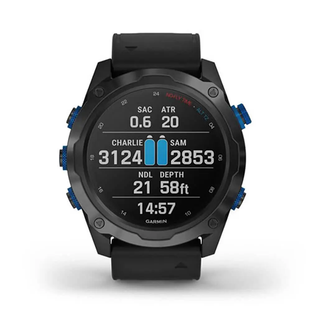 Смарт-годинник Garmin Descent Mk2i Titanium Carbon Gray DLC with Black Band (010-02132-01/11) - фото 6