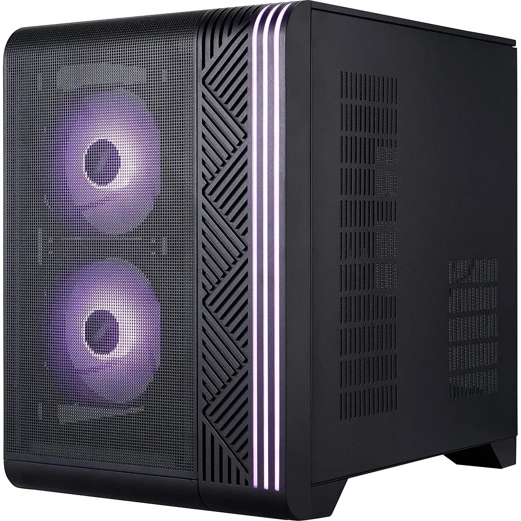 Корпус 1stPlayer VT5-BK-3F7 Black [155741] - фото 2