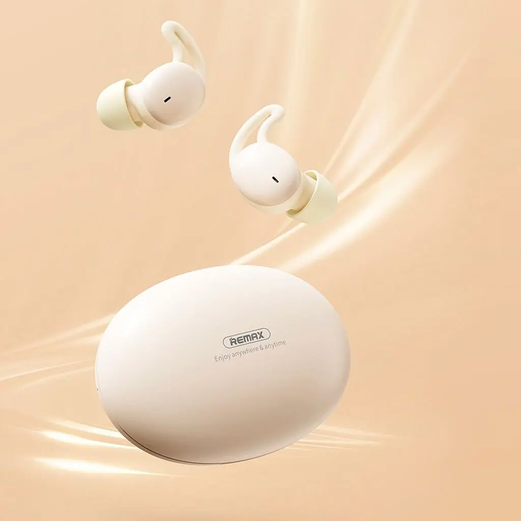 Бездротові навушники TWS Remax Dreamer Series True Wireless Music Earbuds SleepBuds Z2 Beige (6954851209232) - фото 3