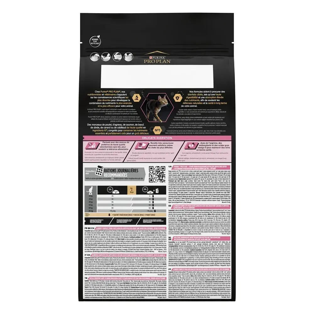 Сухий корм для котів Purina Pro Plan Delicate Adult з ягням 1.5 кг 12370530 - фото 3