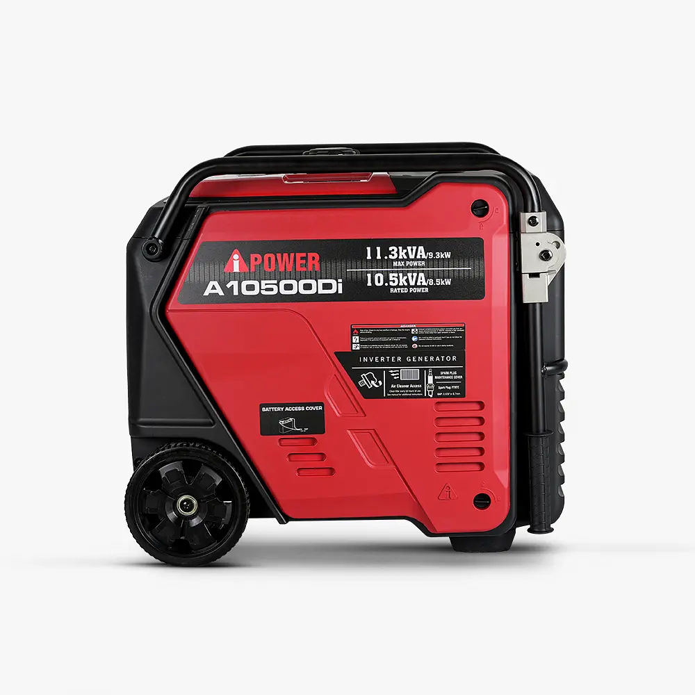 Інверторний Бензиновий Генератор iPower A10500Di (8.5–9.3 кВт) Електростартер, Колеса, Закритий корпус - фото 2
