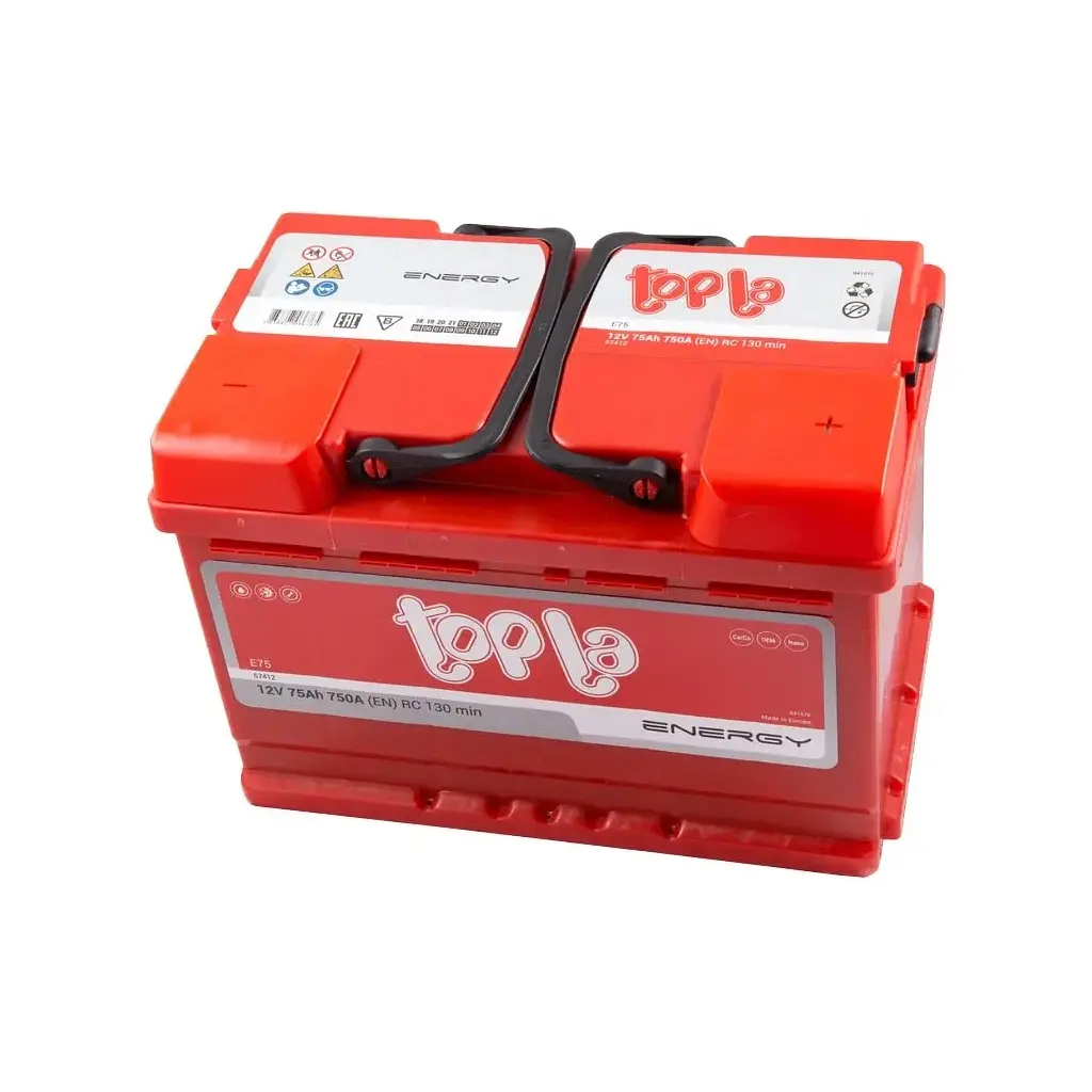 Акумулятор автомобільний Topla 75 Ah/12V Energy Euro 750A (108 075) - фото 3