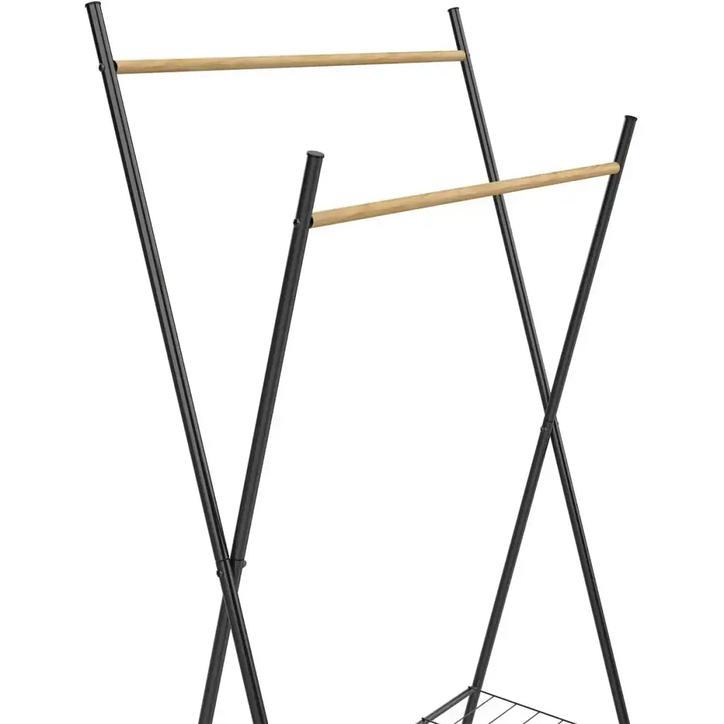 Вішалка-стійка для одягу Casa Si Garment Rack Bamboo Black - фото 2