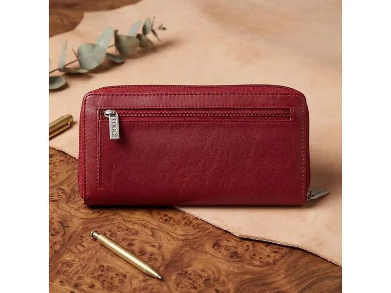 Жіночий гаманець натуральна шкіра Cortina 5059 rosso Червоний 19x10x2,5 см TONY PEROTTI acs0032569 - фото 8