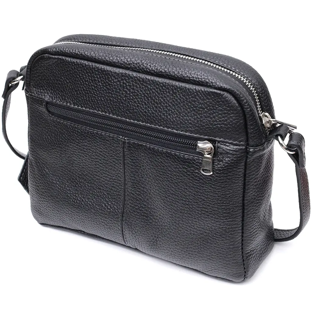 Шкіряна жіноча сумка Grande Pelle 23х17х7 см sum0023595 - фото 2