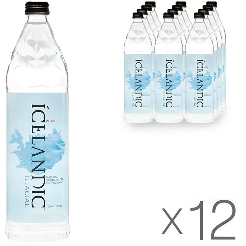 Icelandic Glacial, 0,75 л, упаковка 12 шт., Айсландік Глесіал, Вода мінеральна негазована, скло - фото 4