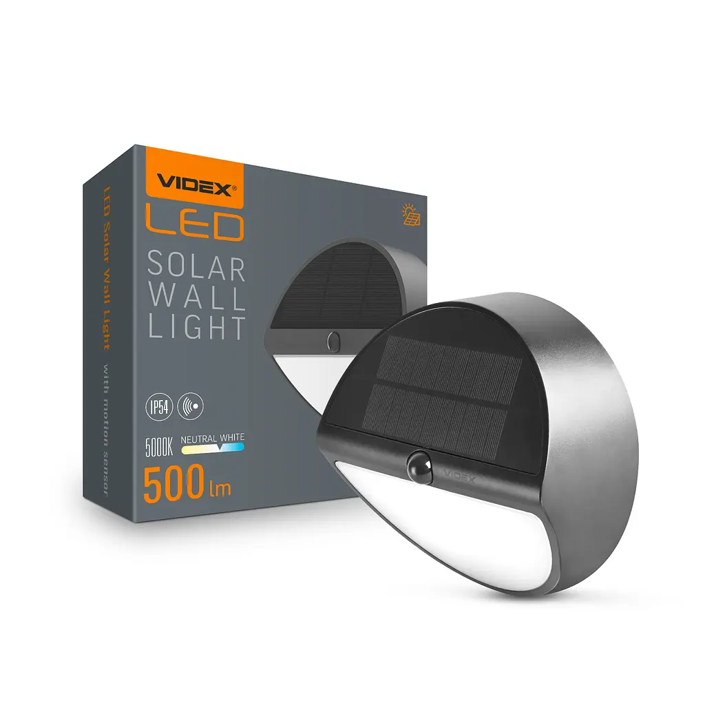 LED світильник автономний настінний Videx VL-BHSO-002-S 5W 500Lm 5000K IP54 (27952-000)