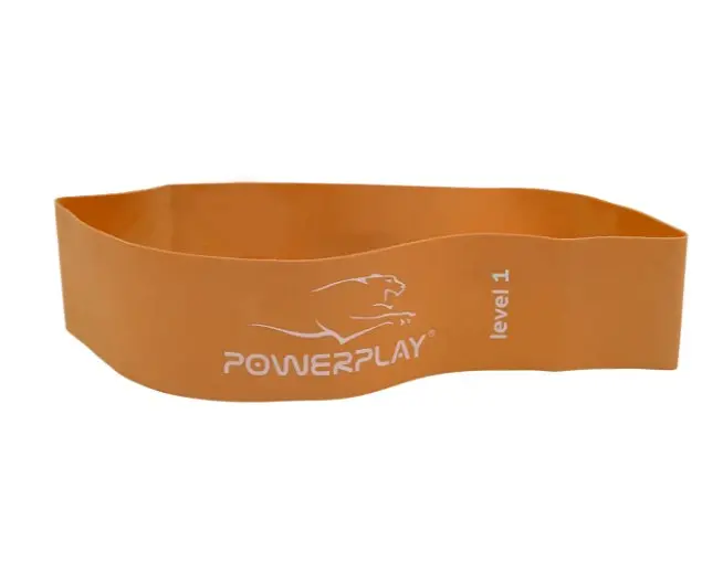 Резинка для фитнеса PowerPlay 4140 Level 1 Stretch Band (1-5 кг) Оранжевая (PP_4140_Orange) - фото 2