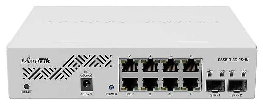 Комутатори Smart Mikrotik CSS610-8G-2S+IN