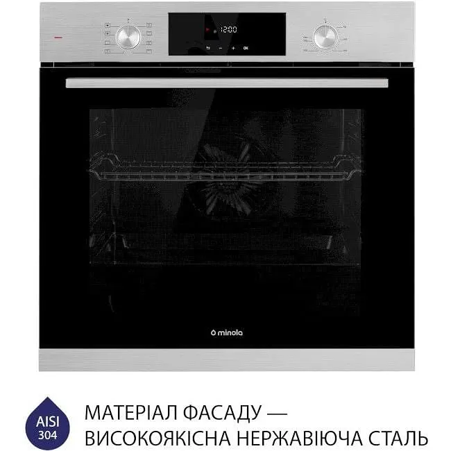 Духова шафа Minola EOD 6804 Inox Нержавіюча сталь - фото 2
