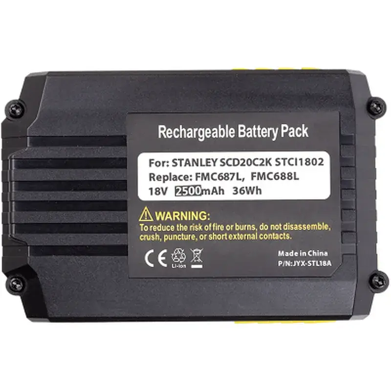 Акумулятор до електроінструменту PowerPlant для STANLEY 18V 2.5Ah Li-ion (FMC687L) (TB921119) - фото 3