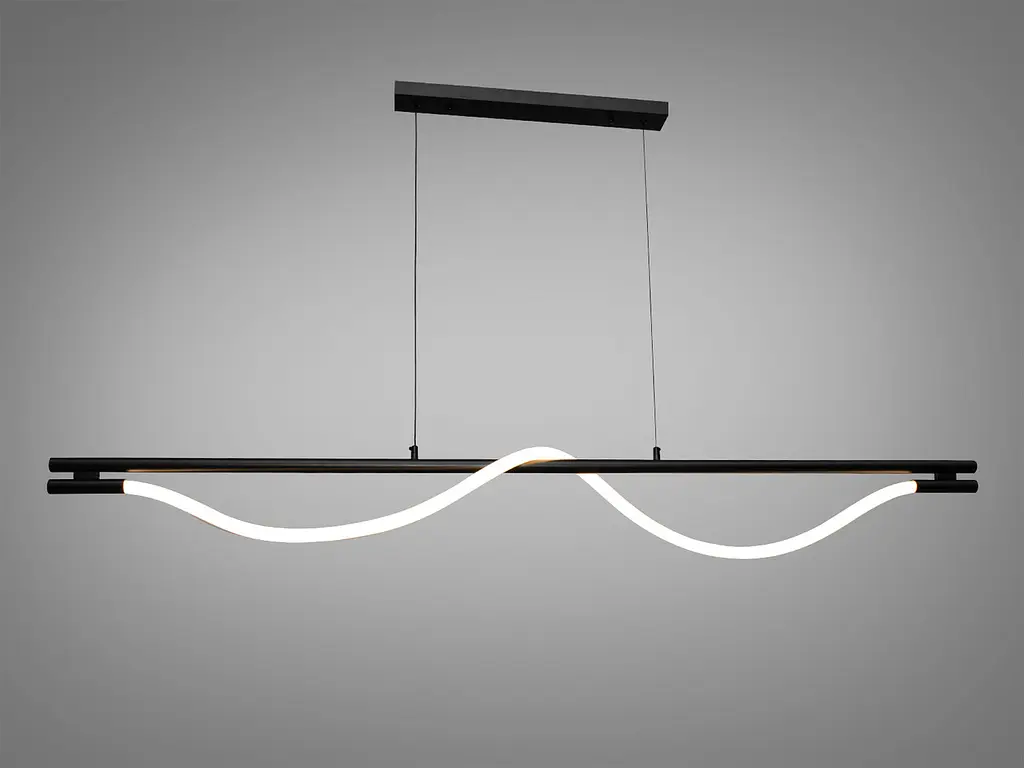 Люстра стельова LED Diasha SY9609-L1600BK Шланг, 20W, чорний, для коридору та вітальні - фото 2