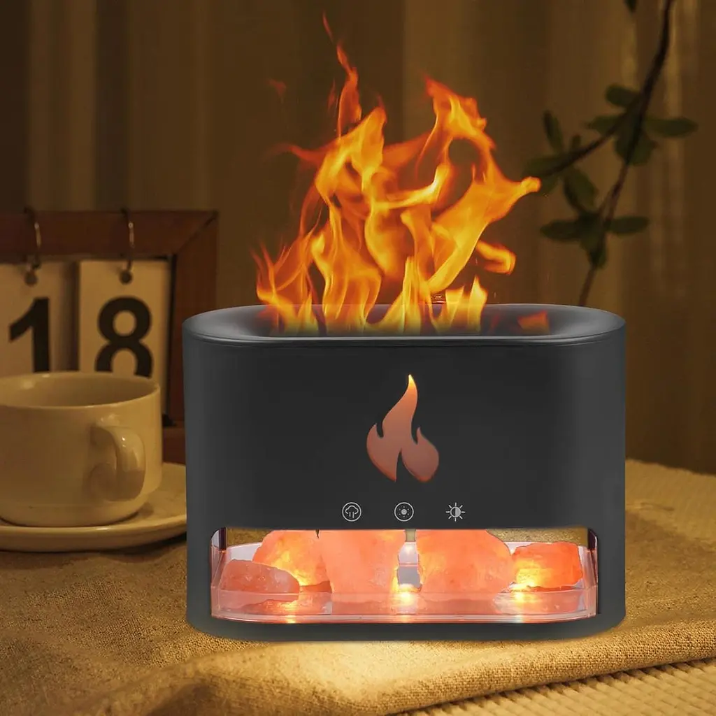Багатофункціональна лампа-аромадифузор Docsal Flame з LED-підсвічуванням ∙ Лампа-зволожувач повітря Docsal Flame 3в1 - фото 6
