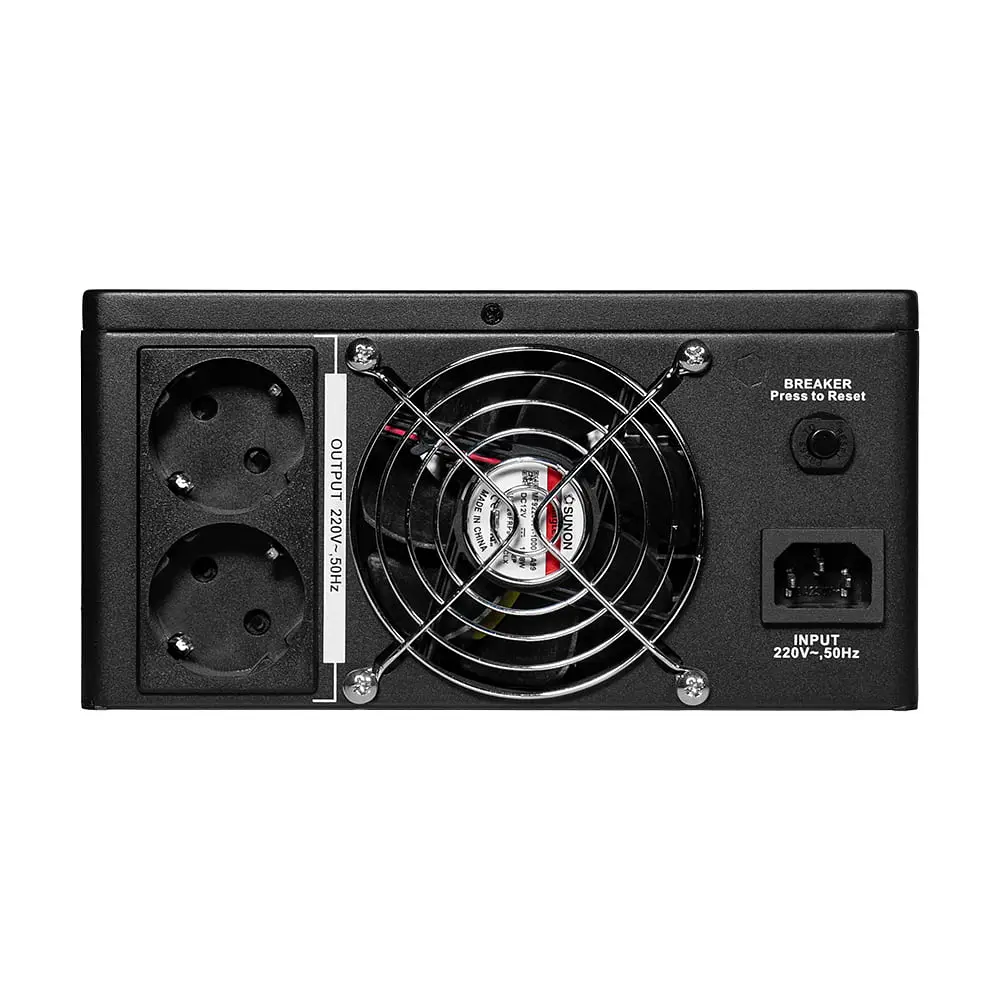 Високочастотний інвертор 600VA/600W Kraft KRF-SAVR600VA/600W-12V під зовнішній акумулятор (42-00112) - фото 5