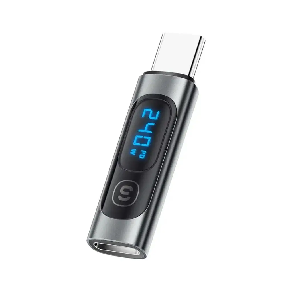 Переходник USB-C F to USB-C M digital display Essager (EZJTT-TX0G-P) - фото 2