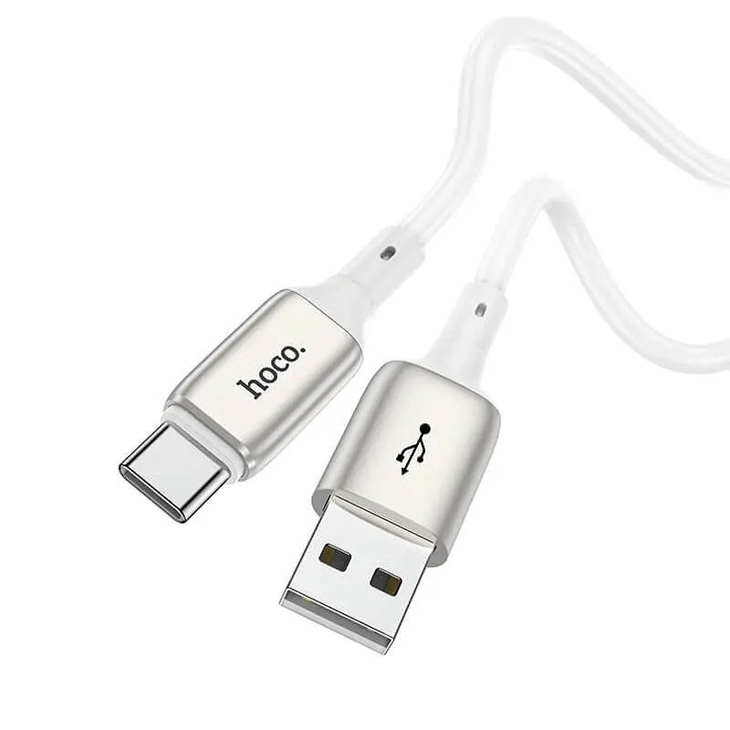 Кабель TPE з металевими штекерами HOCO X66 Howdy USB — Type-C 1 метр - фото 2