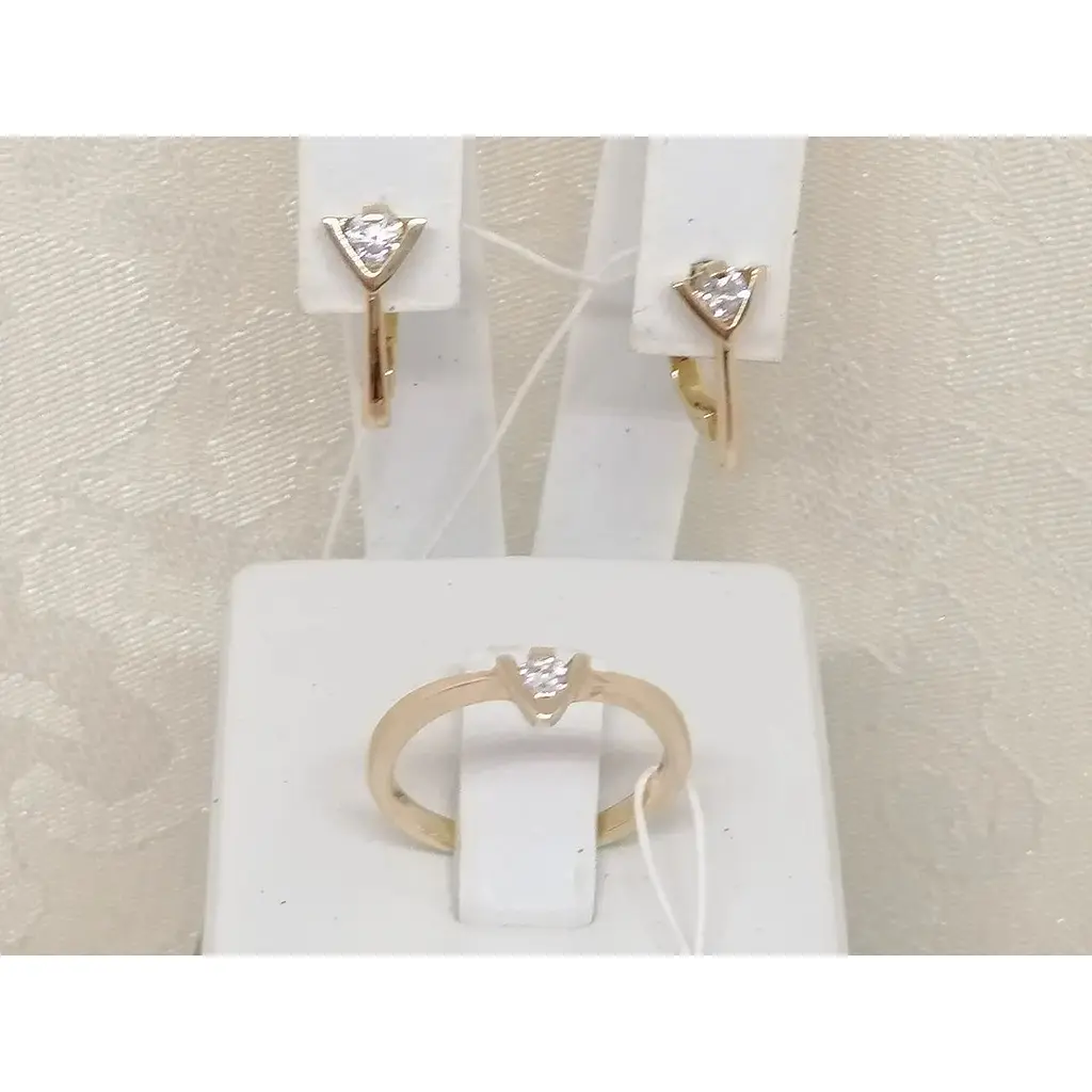 Золотое кольцо Гаразд с фианитом. 3521926 16 - фото 6