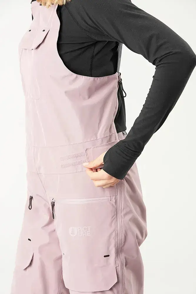 Брюки женские Picture Organic U62 Bib W 2024 L Светло-фиолетовый - фото 3