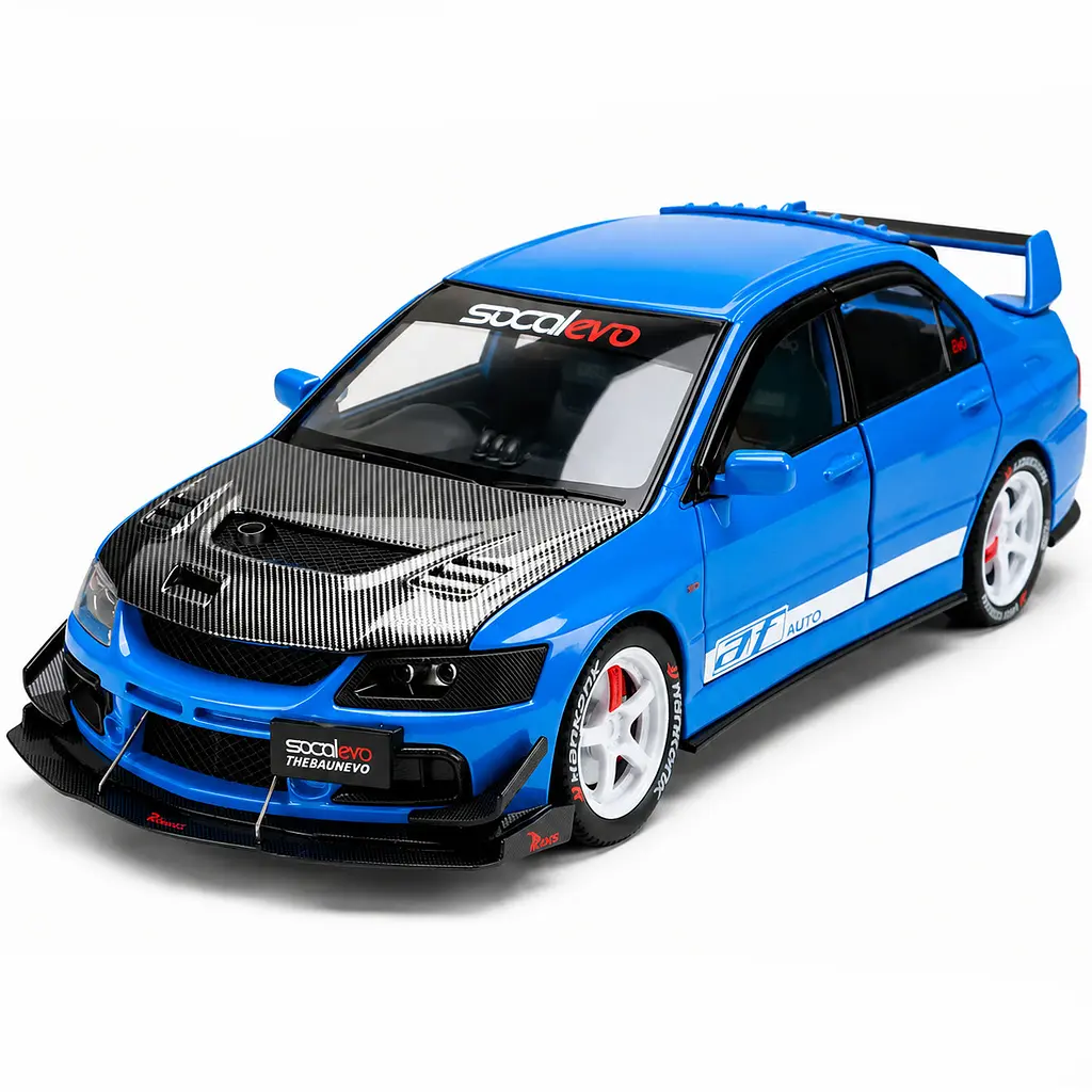 Колекційна металева модель автомобіля АвтоЕксперт Mitsubishi Lancer Evolution IX з інерцією, світлом та звуком 1:24 - фото 6