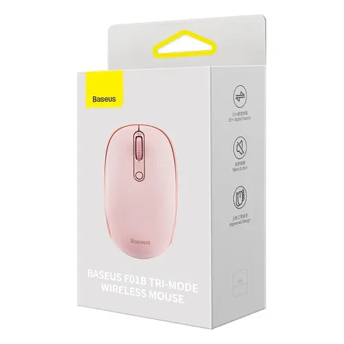 Комп'ютерна мишка Baseus F01B Tri-Mode Wireless Mouse Baby рожевий B01055503413-00 - фото 6