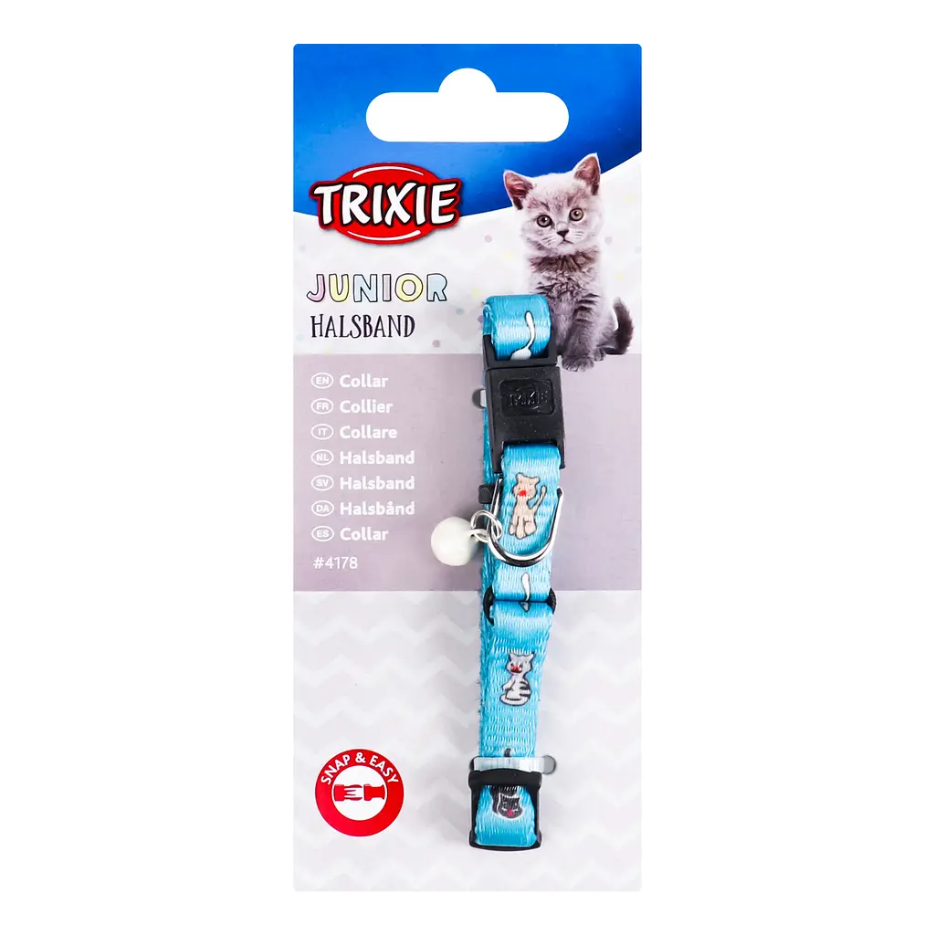 Ошейник для кошек Trixie с котиками с колокольчиком в ассортименте - фото 2