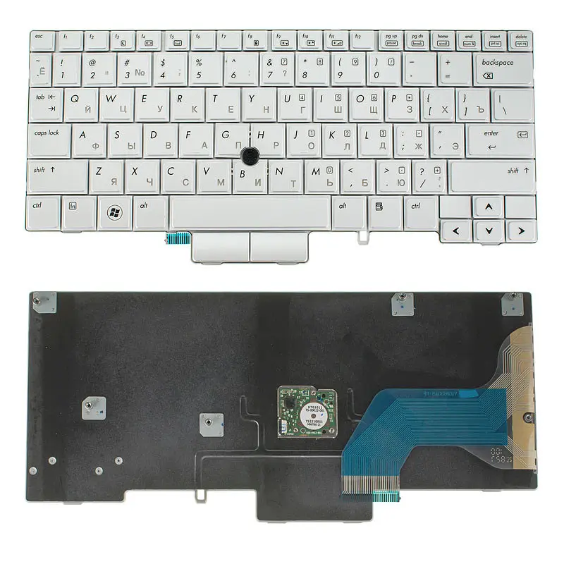 Клавіатура для ноутбука HP (Compaq: 2740p) rus сріблястий