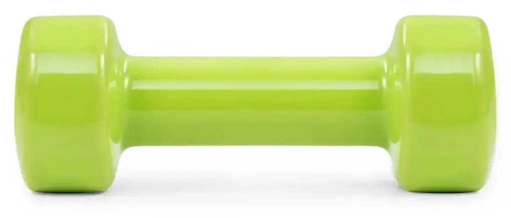 Гантели виниловые PowerPlay 4125 Achilles 2*3 кг Зеленые 2 шт + Резинка для фитнеса 7,5 кг (PP_4125_3kg_2in) - фото 3