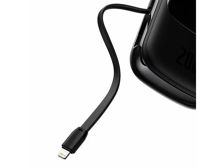 Портативна батарея Baseus Power Bank Qpow USB+TypeC PD3.0 QC3.0 Lightning 20000mAh Black - фото 6