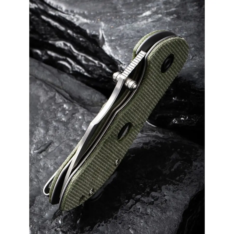 Ніж складаний кишеньковий Civivi Gordo, (6.4 см) D2 / Micarta оливковий - фото 15