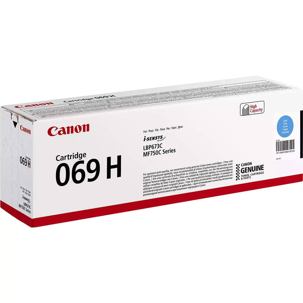 Картридж Canon 069H MF752Cdw/MF754Cdw/LBP673Cdw Cyan 5500стр. teh0015539 - фото 3