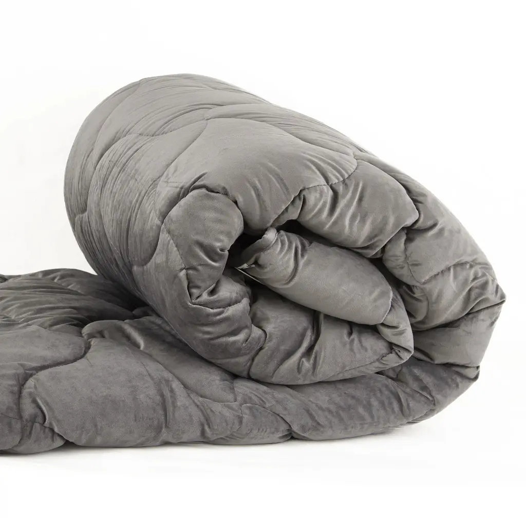 Ковдра ТЕП Velour 180x210 см темно-сіра (1-04871_34536) - фото 7