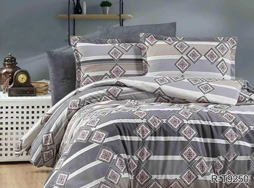 Комплект постільної білизни з компаньйоном (R-T9250) 2-спальний TAG tekstil pbe0037055