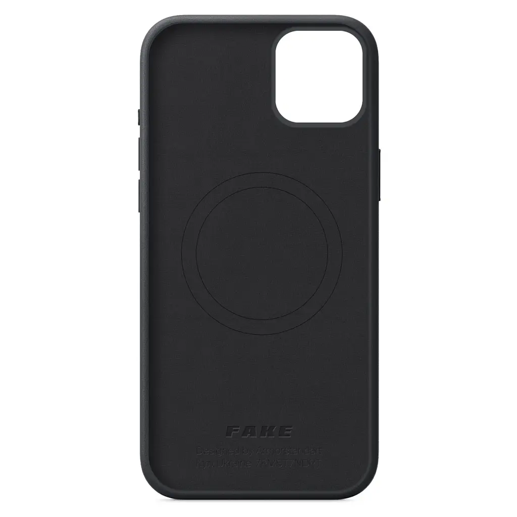 Чохол ArmorStandart Fake Leather Case для Apple iPhone 15 Plus Black - фото 2
