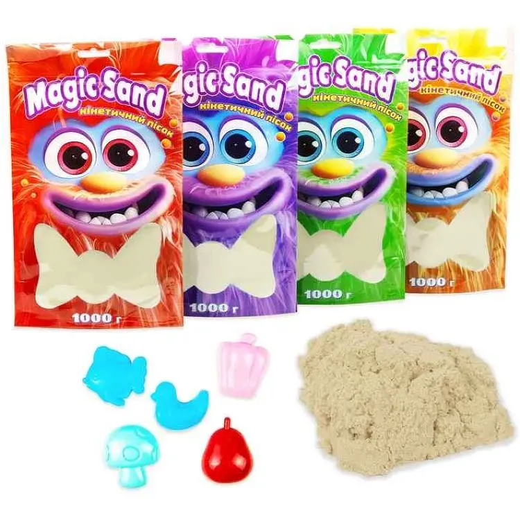 Кінетичний пісок STRATEG Magic sand в пакеті 39404-1 1кг Блакитний