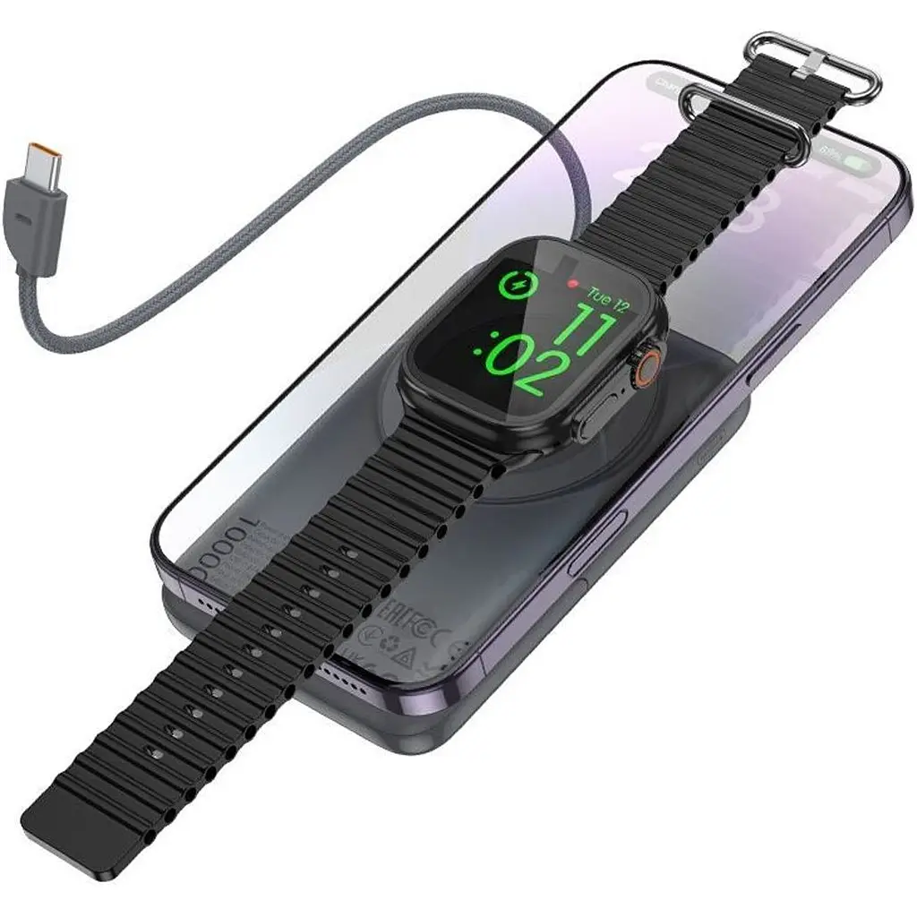 Зовнішній акумулятор Hoco Q43 Clever 10000mAh 20W Metal Gray [165932] - фото 4