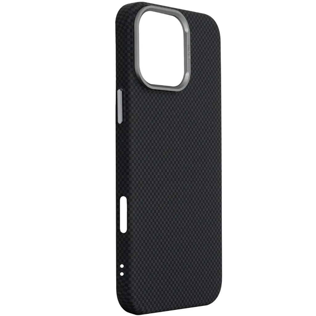Чохол до мобільного телефона Armorstandart LikeCarbon2 MagCase Apple iPhone 16 Pro Max Kevlar Black (ARM88382) - фото 4
