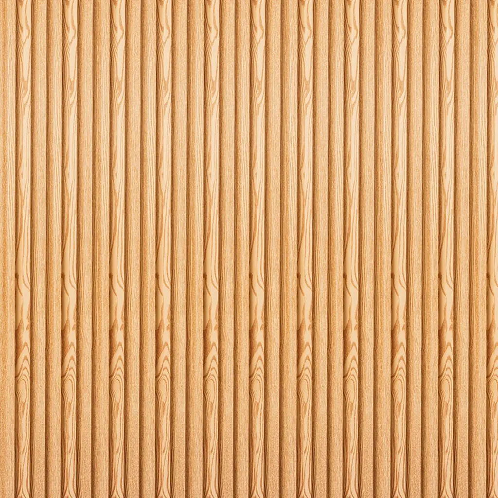 Декоративна стінова рейка  Sticker Wall 160x23x3000мм (D) SW-00001526 Світло-коричнева - фото 5