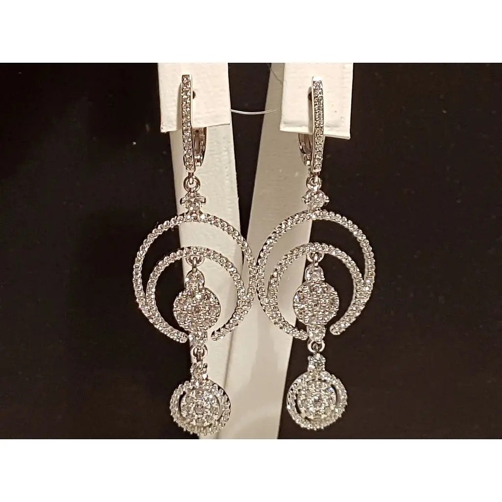 Серебряные серьги Qvaliz с фианитами. 902-00350 - фото 3