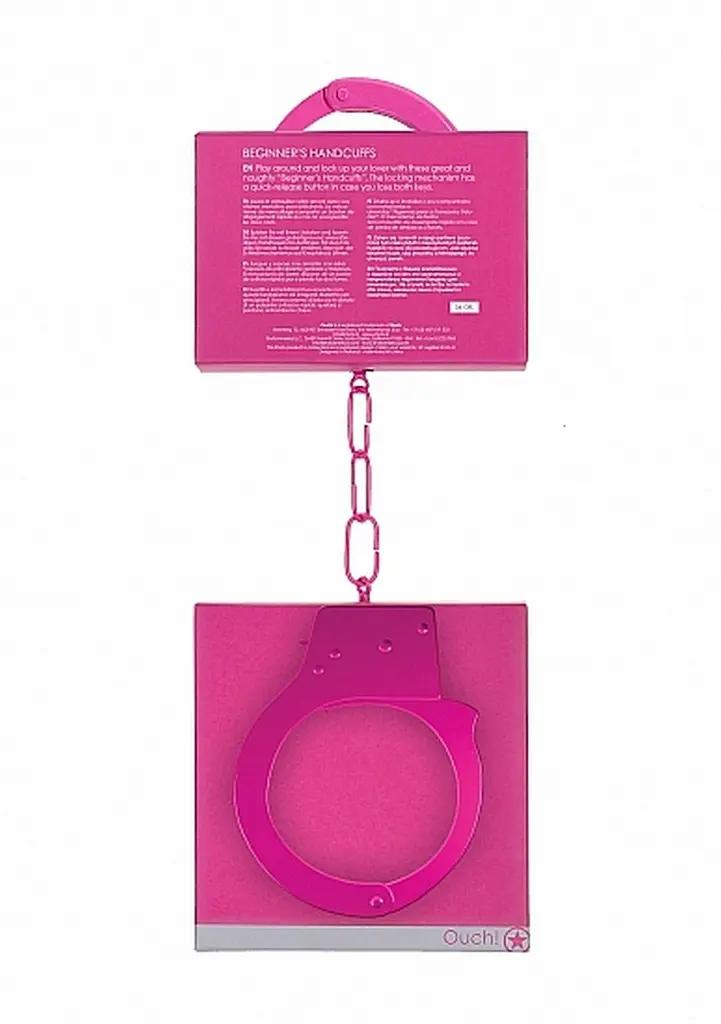 Наручники Ouch! Beginners Handcuffs Pink - фото 8