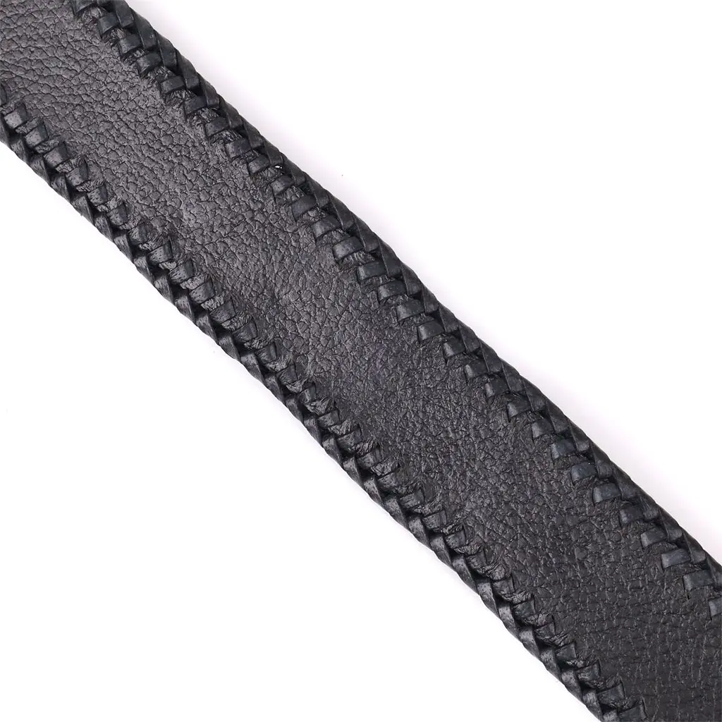Ремінь-автомат CROCODILE LEATHER 18010 з натуральної шкіри крокодила чорний 120 см - фото 9