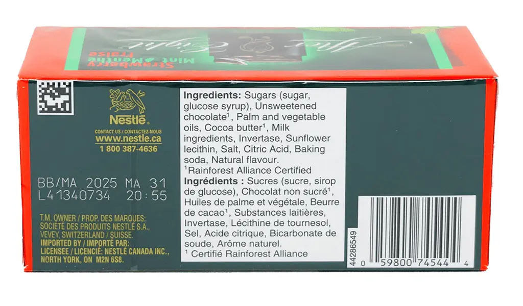Шоколадні цукерки Nestle After Eight Strawberry Mint 200г - фото 8