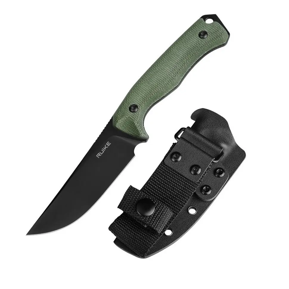 Ніж фіксований мисливський Ruike F186-MG, (11.8 см) D2/Micarta зелений - фото 8