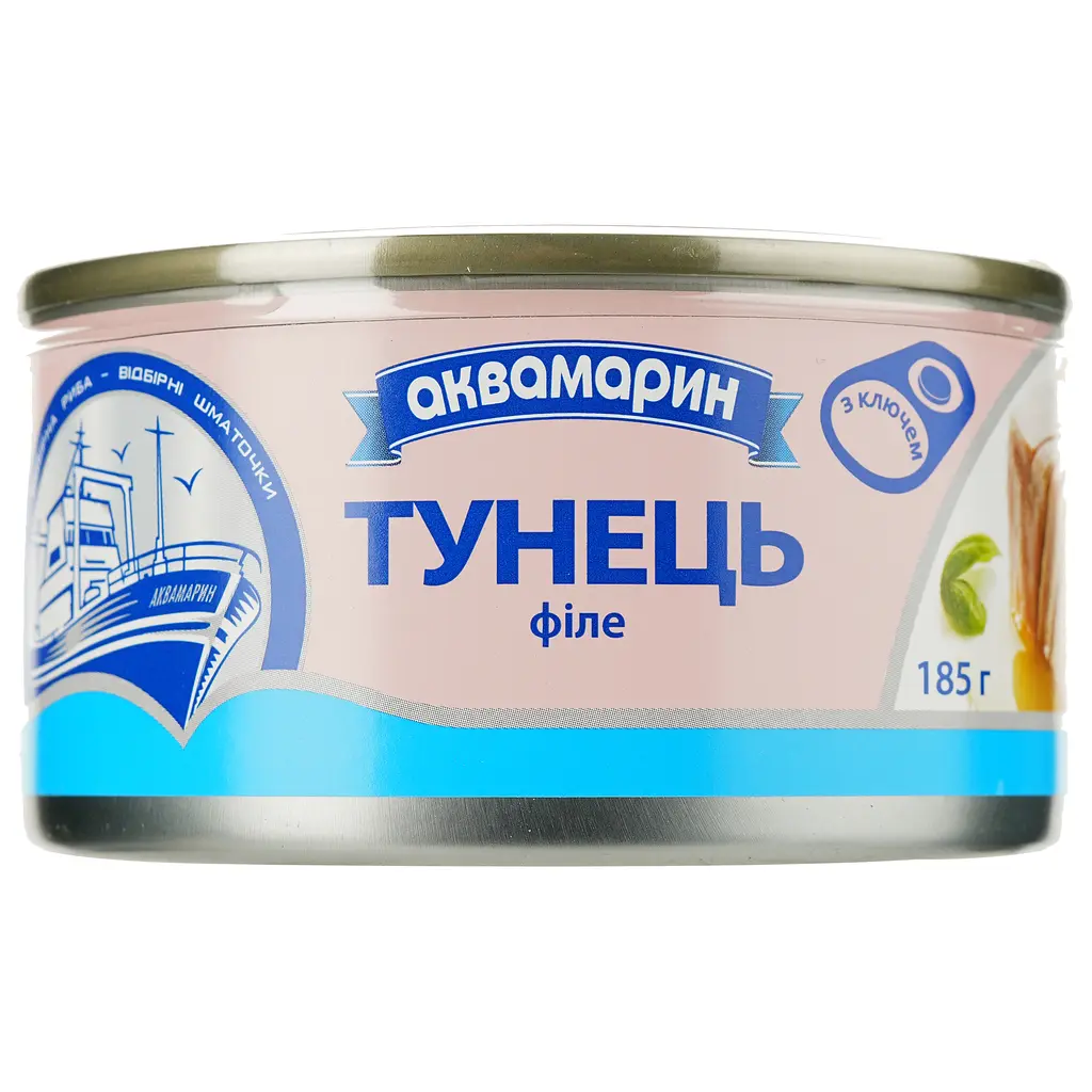 Тунец Аквамарин филе в собственном соку 185 г (764112) - фото 2