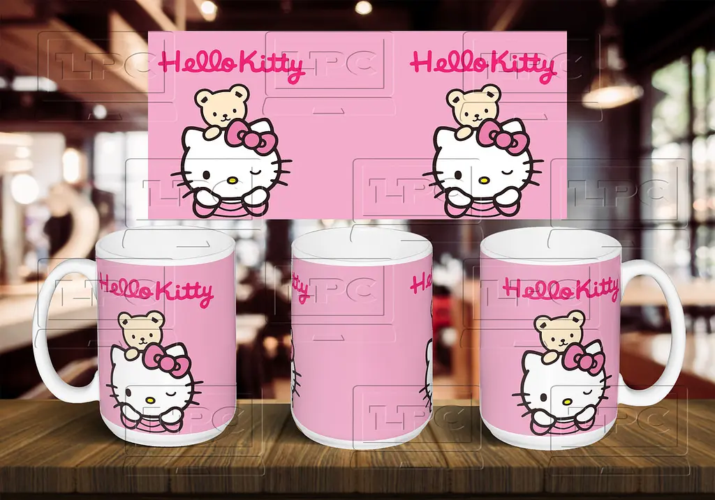 Чашка "Hello Kitty" 425 мл Чорна