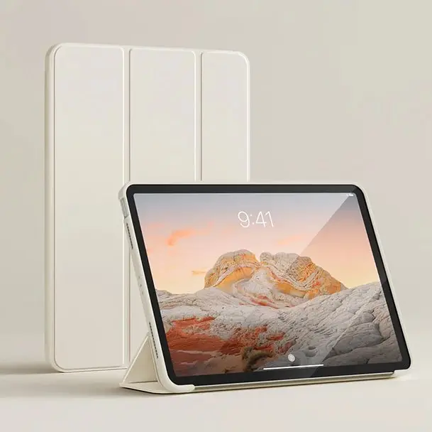 Чохол-книжка BeCover Tri Fold Soft TPU Silicone для Apple iPad Pro Pro 13" M4 2024 Бежевий (711751) - фото 3