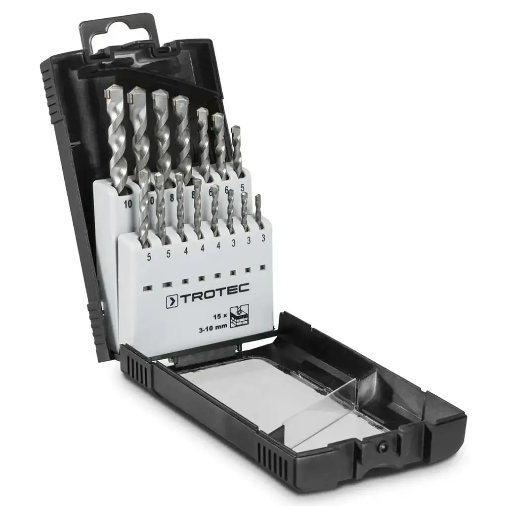 Набор сверл по бетону Trotec 15 pieces Stone Drill Set профессиональный - фото 2
