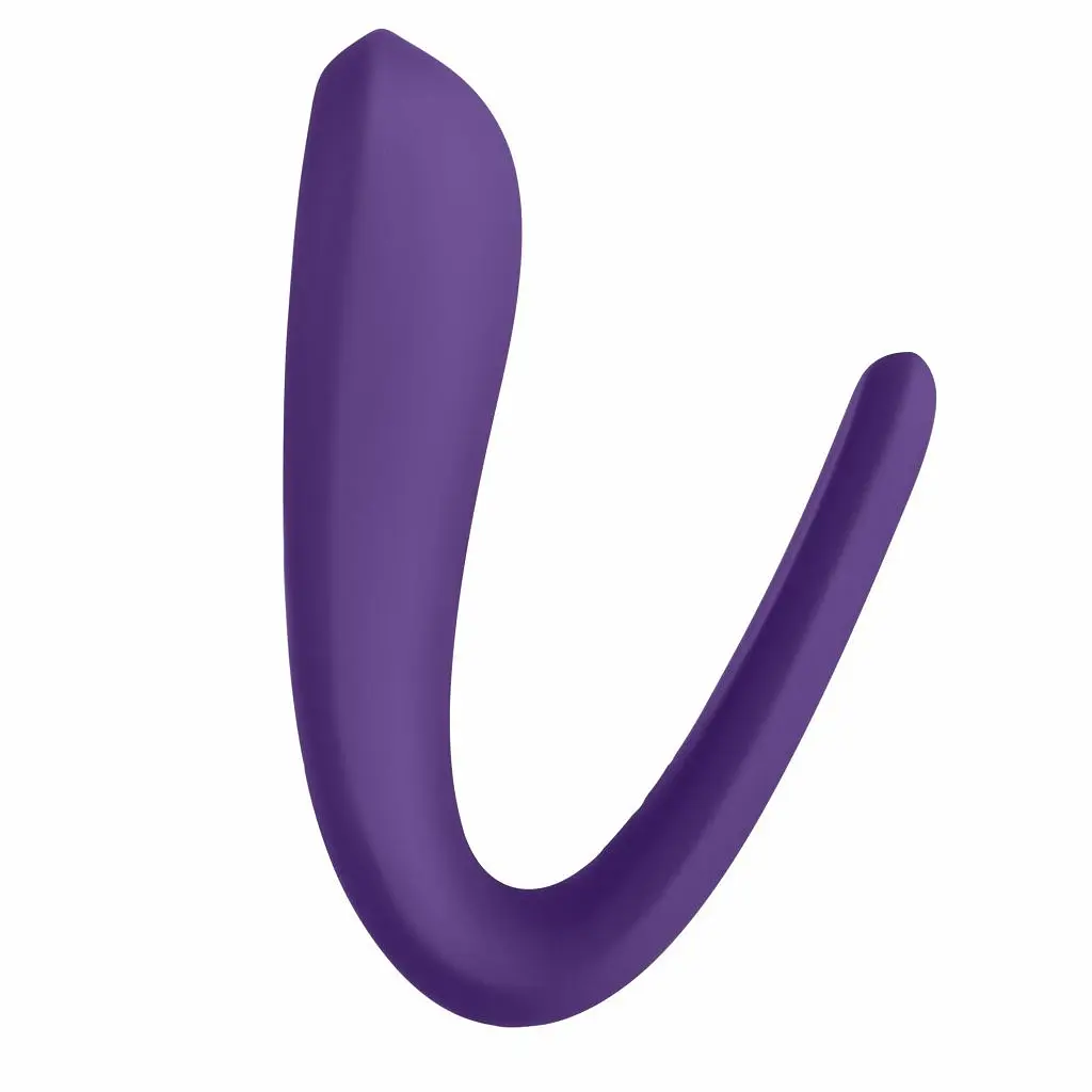Вібратор для пар Satisfyer Double Classic 17 см фіолетовий - фото 4
