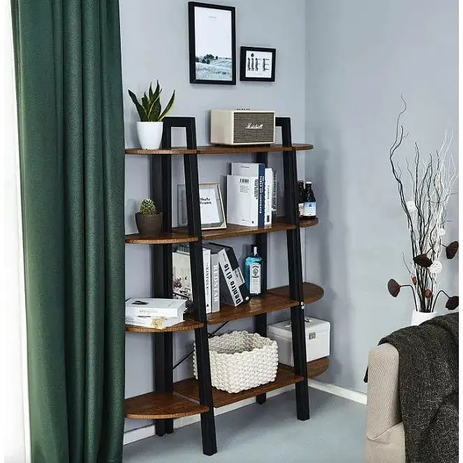 Этажерка Leobert Wooden угловая в стиле Loft  - фото 4