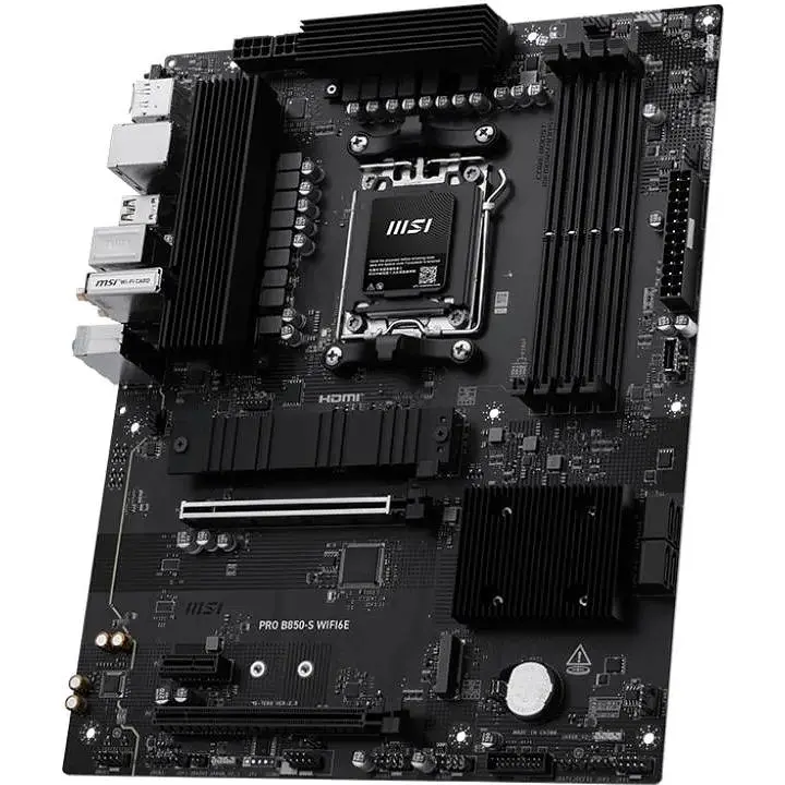 Материнська плата MSI PRO B850-S WIFI6E sAM5 B850 4xDDR5 M.2 HDMI WiFi BT ATX - фото 4